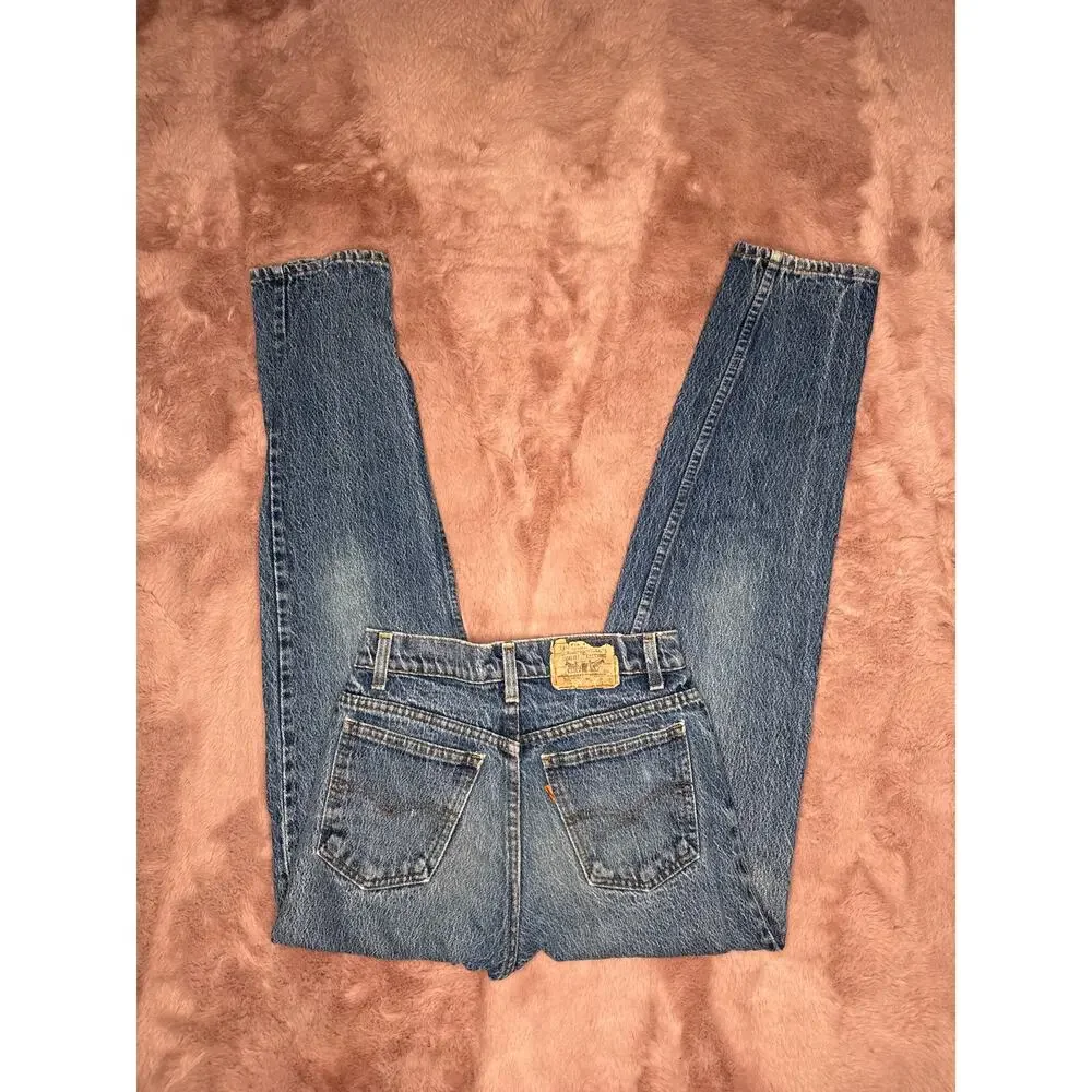 1970s Levi’s Student Jeans 28x32 Orange Tab USA Made 100% Cotton Denim